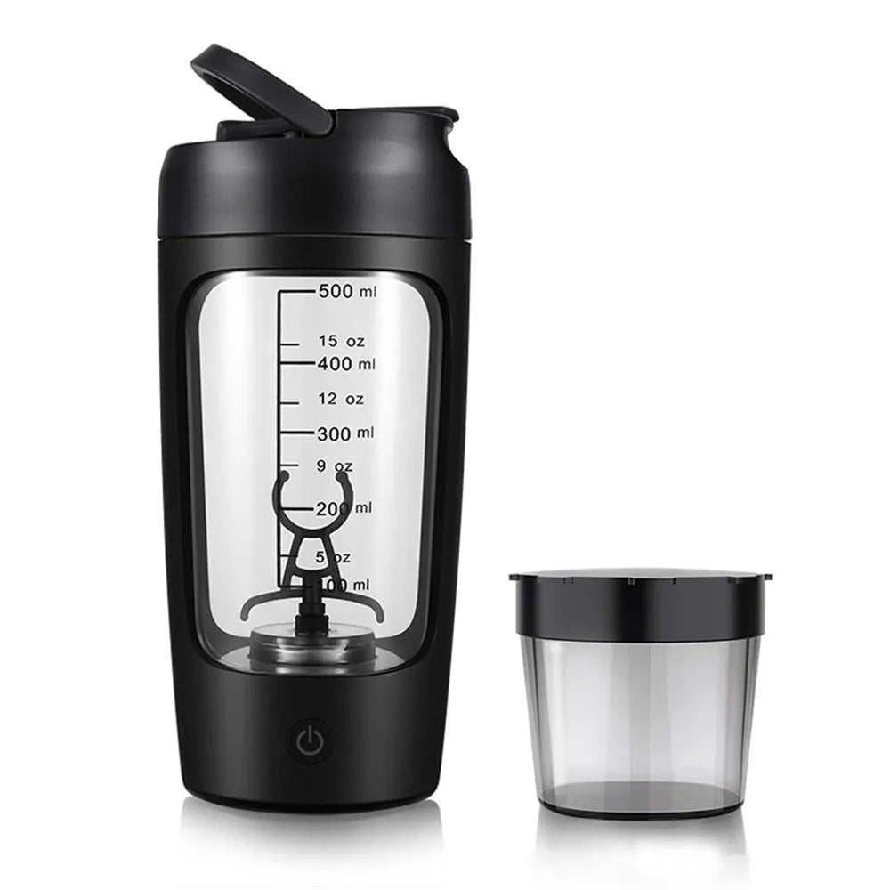 Electric Protein Shaker Cup with Powder Storage
